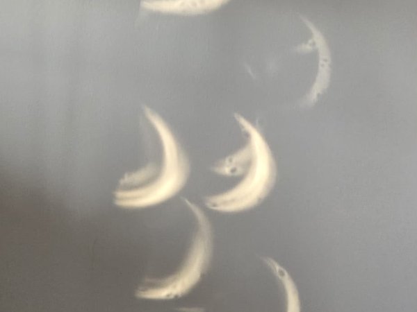 Projections on lounge wall