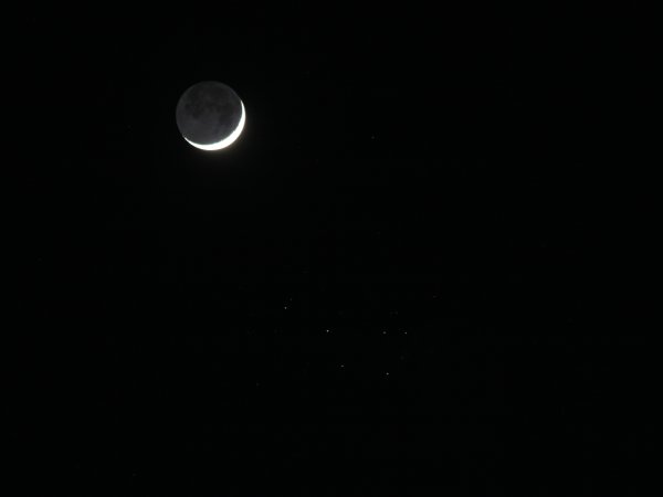 Moon and Pleiades