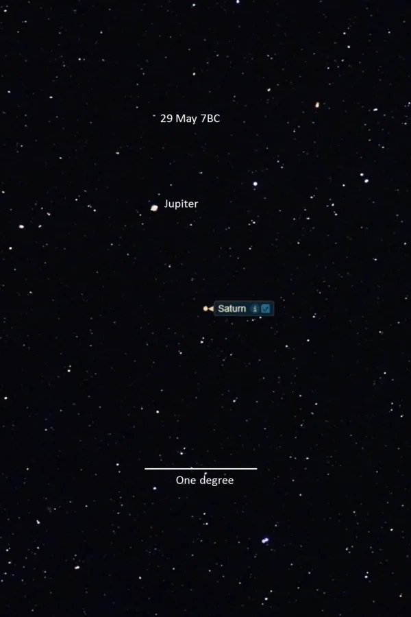 Jupiter and Saturn on 29th of May