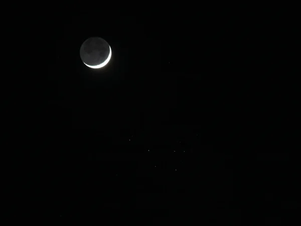 Moon and Pleiades