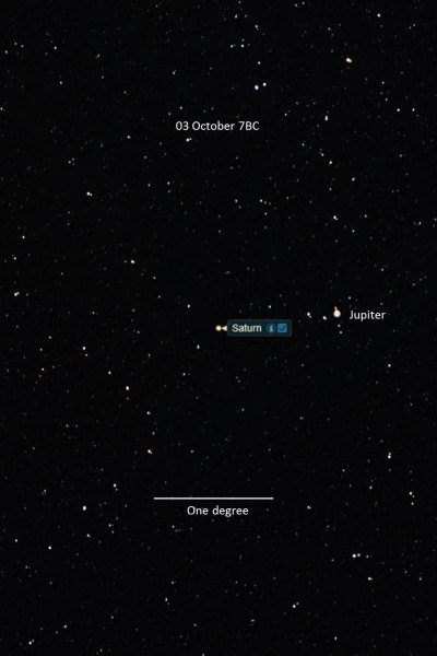 Jupiter and Saturn on 3rd of October