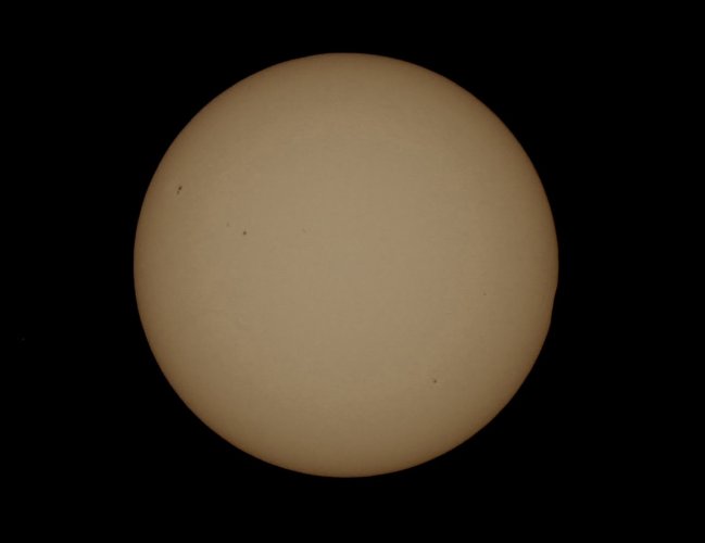 Eclipse first contact